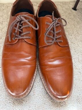 Nunn Bush Men’s Tan Leather Derby Oxfords